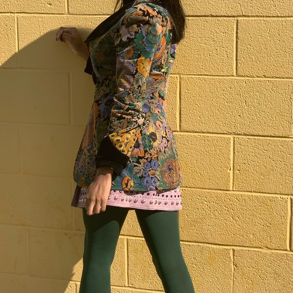 Vintage floral Button Jacket - Picture 6 of 8